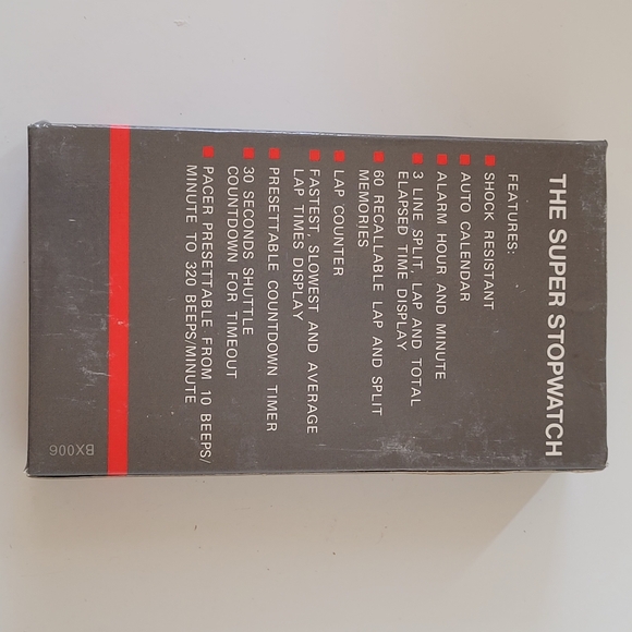 Stop Watch Time Art The Super Lithium 60 Memory Stop Watch Black - Picture 4 of 4